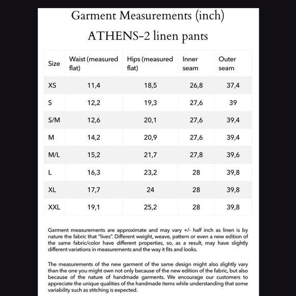 Loose Linen Pants, Dusky Florals, Women's Size M/L - Picture 13 of 15